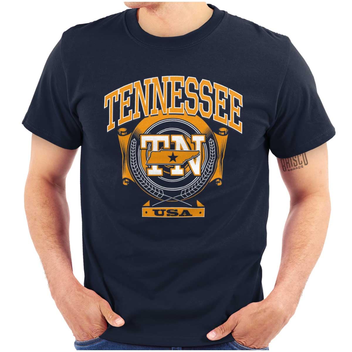 Brisco BrandsTennessee TN Pride Southern Hometown Graphic T Shirt Men or Women