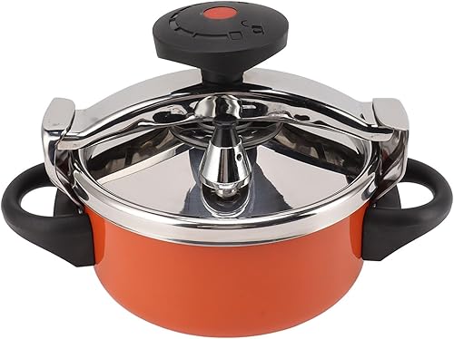 Miniatura 7 de Mini olla de presión de acero inoxidable de 2 litros de 2 litros olla de presión de fondo doble para estufas de gas Estufas de inducción