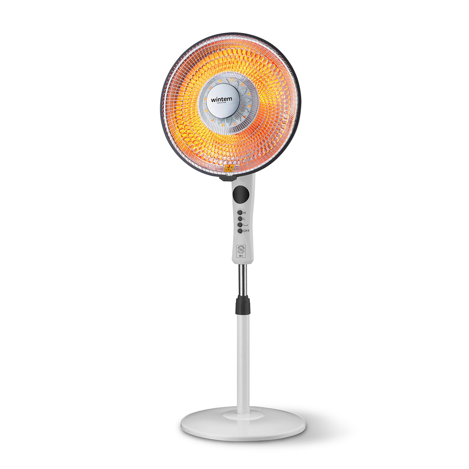 Avilia – Stufa Elettrica a Parabola con Elemento al Carbonio 550/1100W, Timer, Telecomando e Oscillazione per Riscaldamento Casa Rapido e a Basso Consumo Energetico