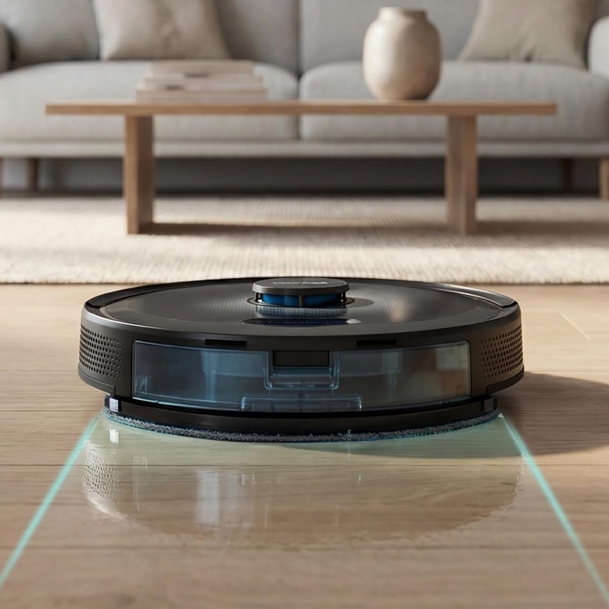Cecotec Robot Aspirapolvere e Lavapavimenti Base Autosvuotamento Conga Y90 Dark. Navigazione Laser, 25000Pa, Auton. 240min, Spazzola Silicone Pet, Sacco 3L, Bluetooth WiFi, App, Pulizia Senza Pensieri