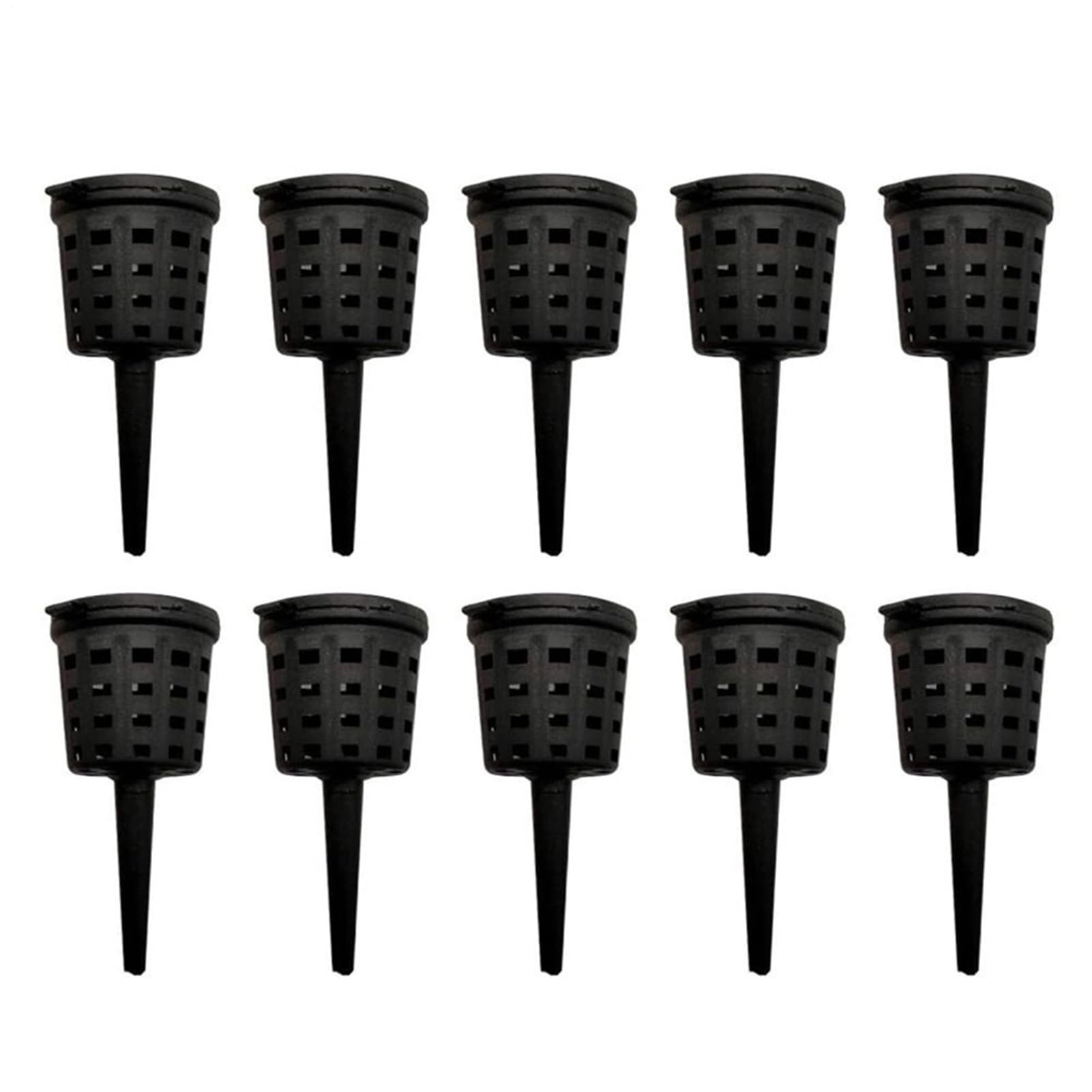 Cestas de abono para plantas con tapa | 10 unidades portátil lenta con tapa | Cesta fertilizante bonsái, para jardinería, casa, patio, jardín, patio, flores, albahaca