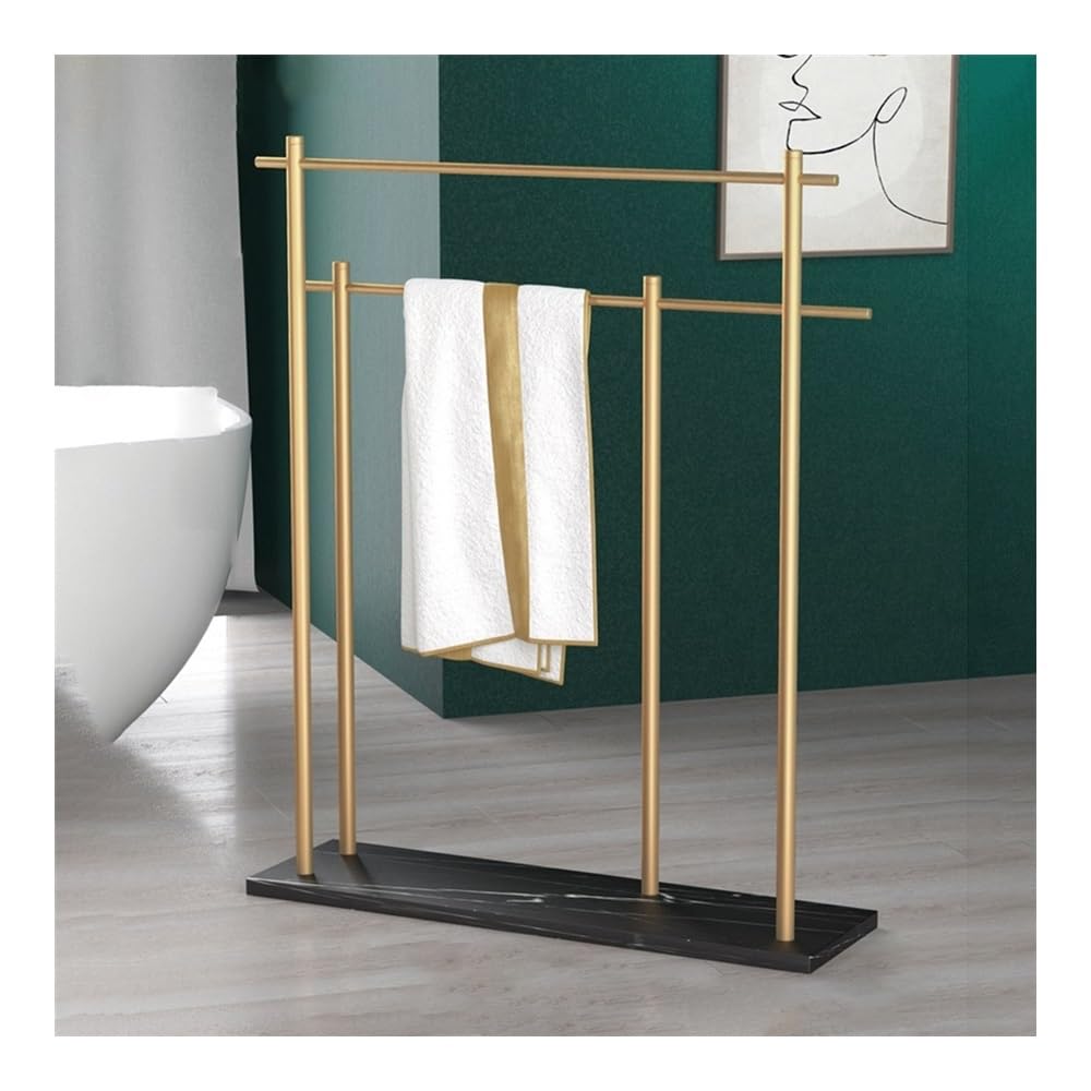 Towel Rack Floor-standing Towel Rack Bathroom Light Luxury Creative Marble Bathtub Storage Bar Free Standing Rail