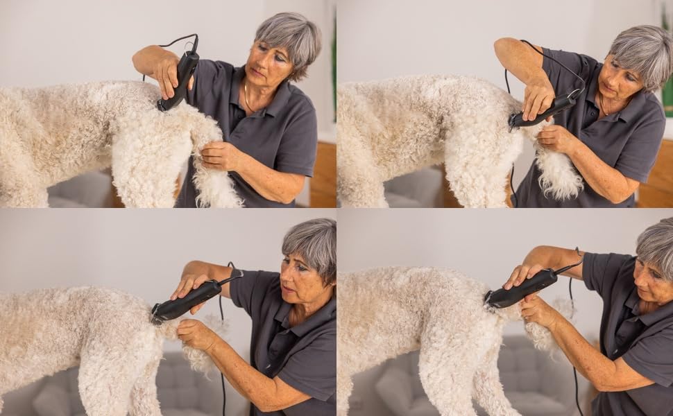 Rotschopf24 MAX 50+ Schermaschine + 2 Aufsteckkämme + Rotschopf24 TASCHE. 2 Geschwindigkeiten. Für Wahl Schermaschinen Liebhaber