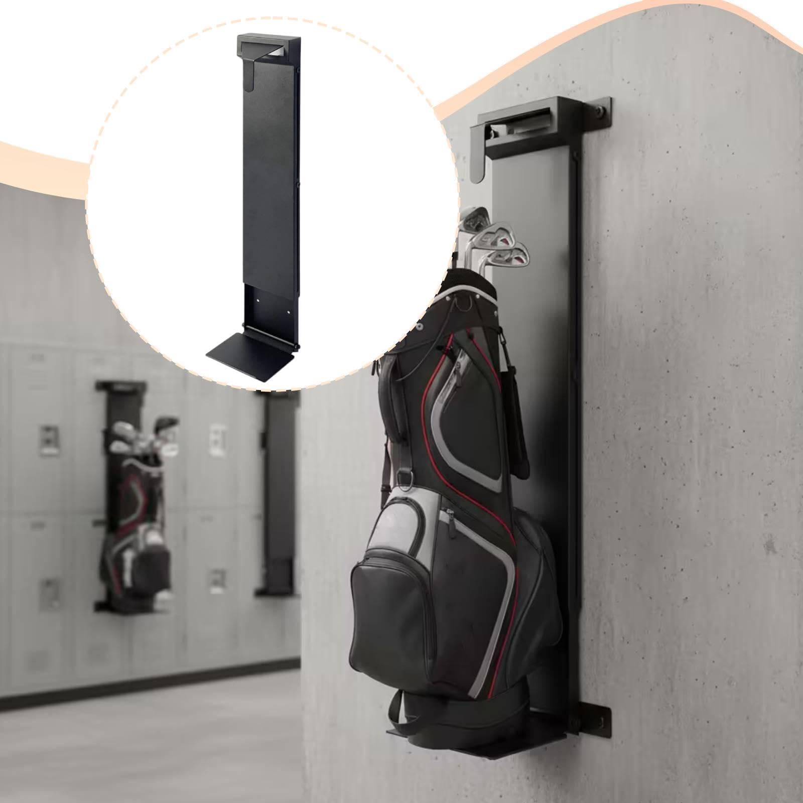 Supporto da Parete per Sacche da Golf, Salvaspazio E Facile da Installare, con di Scorrimento per Il Fissaggio delle Sacche.