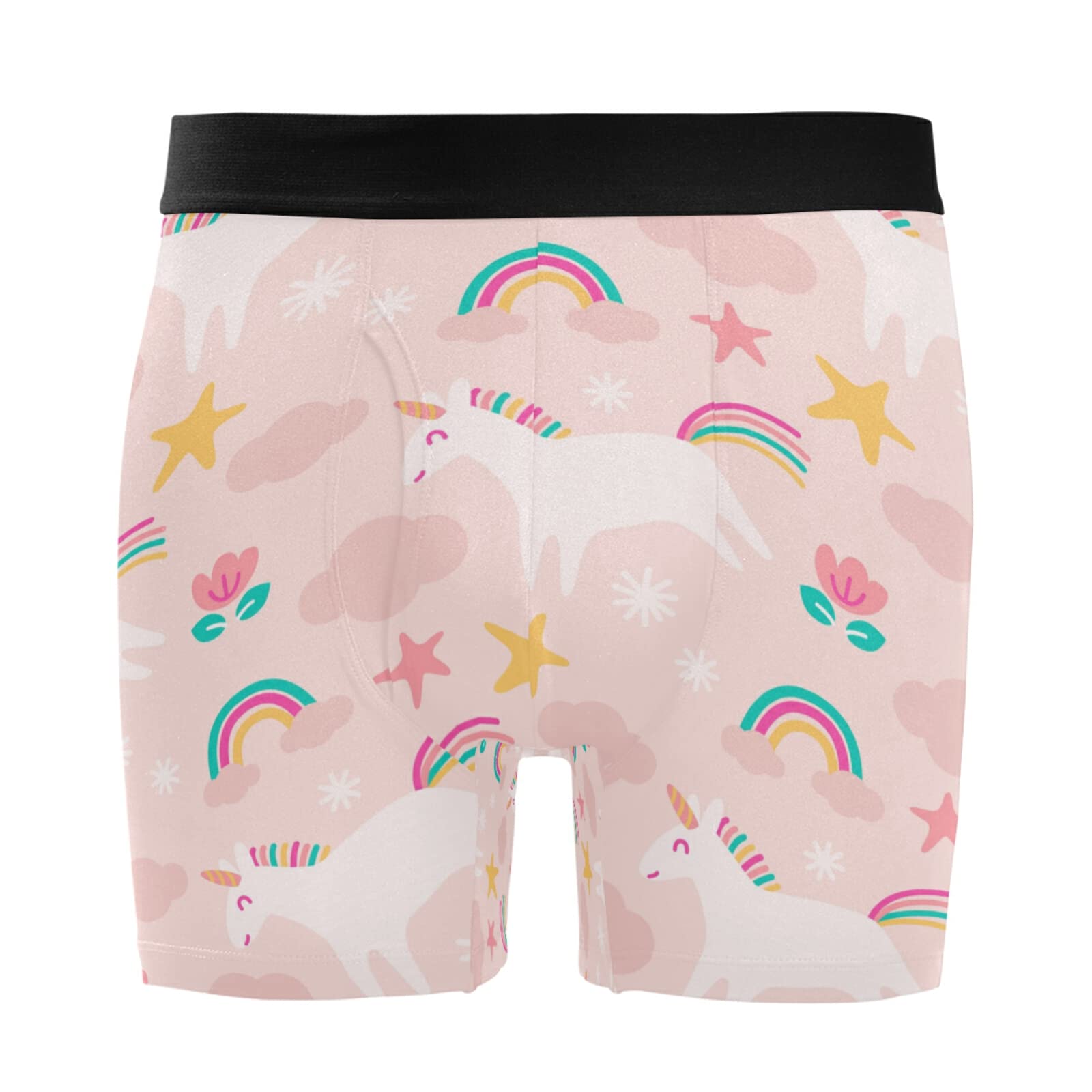 Ropa interior cómoda de hombre para el día a día Vnurnrn estampado unicornio 7