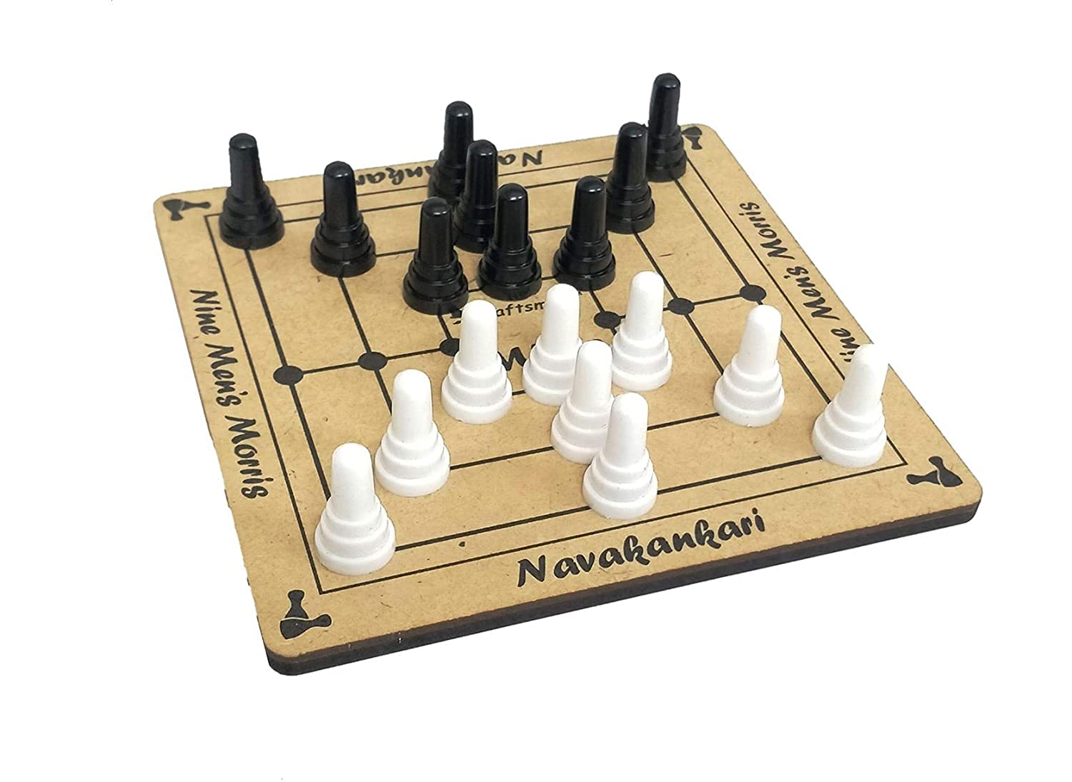 Trade Globe Navakankari-Nine Men’s Morris/Saalu Mane Ata/Daadi/Navakankari/Mills Strategy Board Game for Children & Adults Traditional Board Game (B097H48TFG) Amazon Price History, Amazon Price Tracker