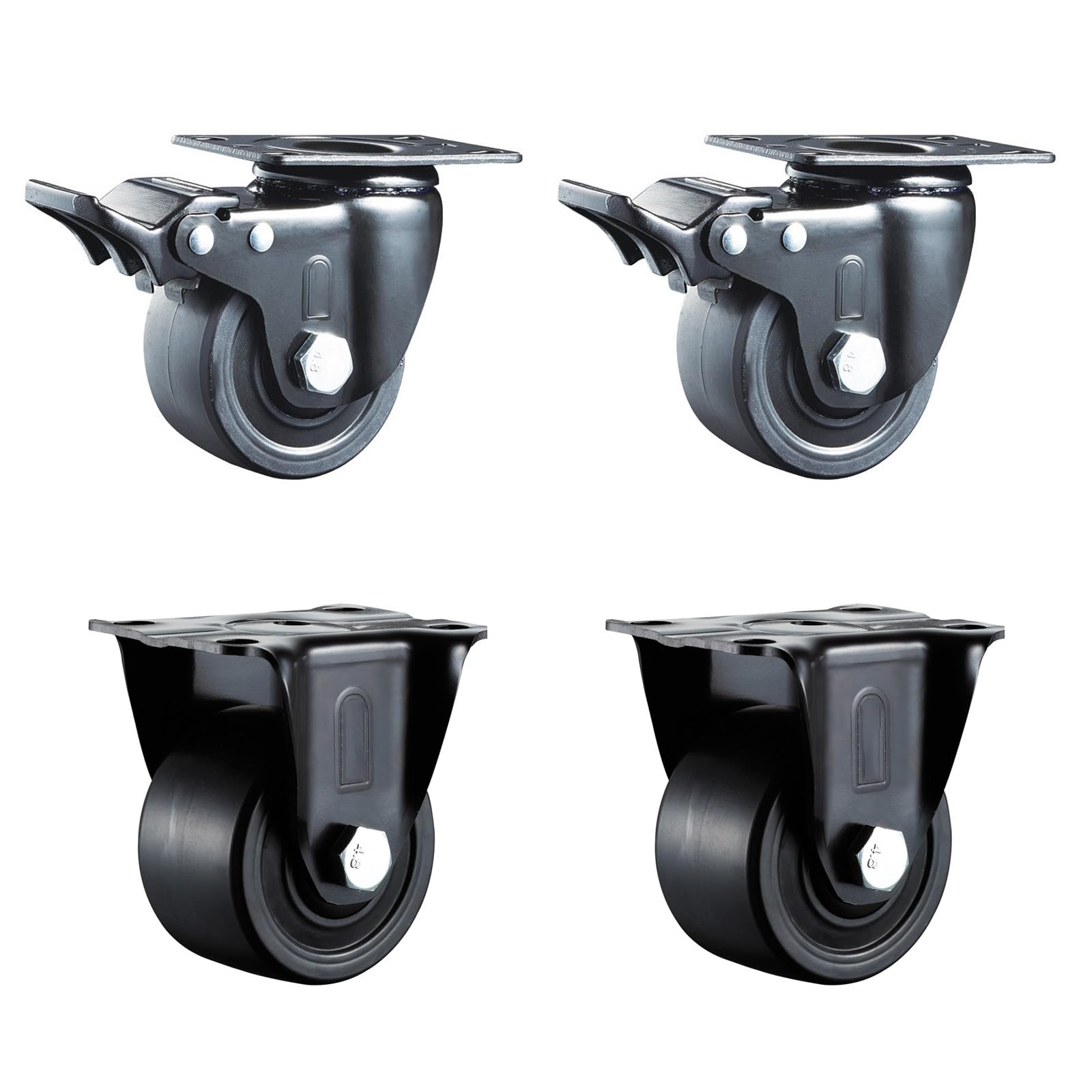Roulettes pivotantes robustes de 7,6 cm pour déplacer sans effort