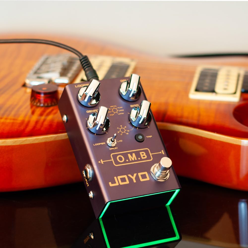 JOYO Looper und Drum Machine Pedal für Cycle Recording und Drums für E-Gitarre (O.M.B R-06)