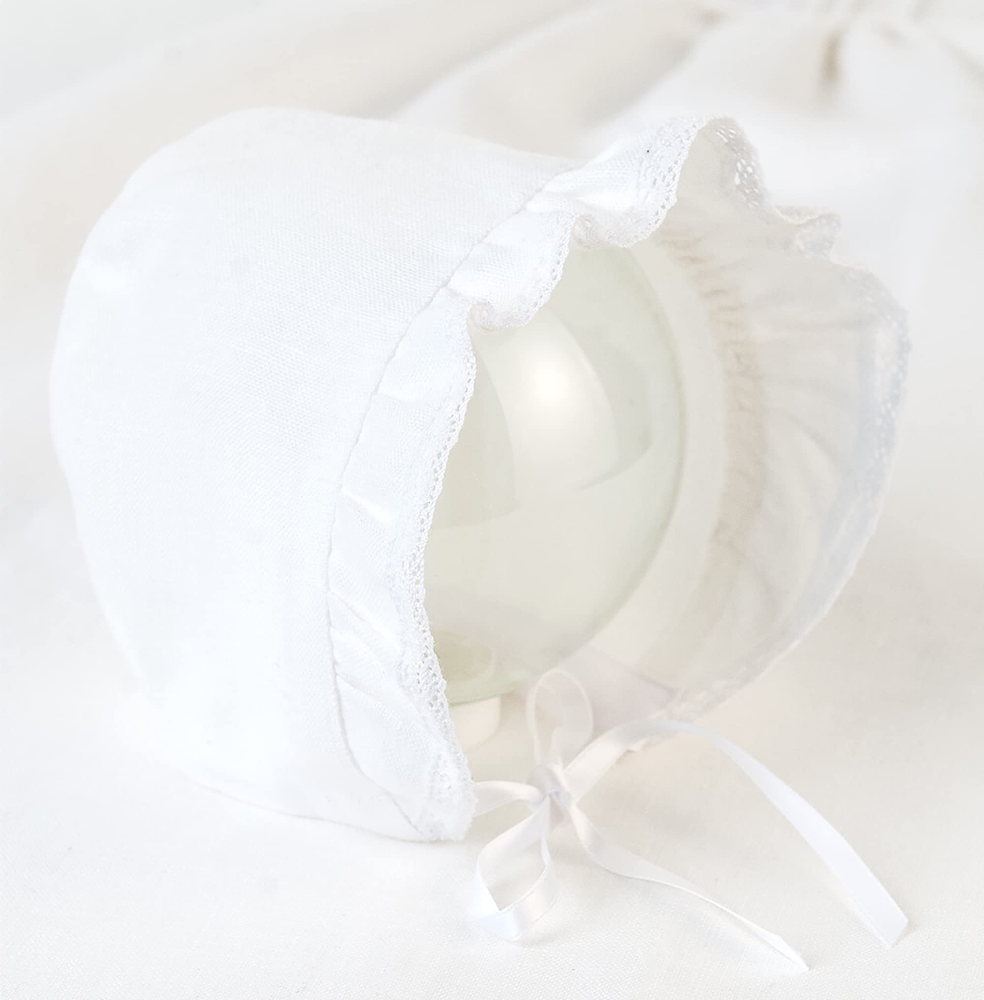 Taufe in Weißem Flachs für Mädchen und Jungen Taufe Unisex Taufe für Taufkleid Babymütze Größe 62-86 Schwedisches Design und Herstellung Grace of Schweden