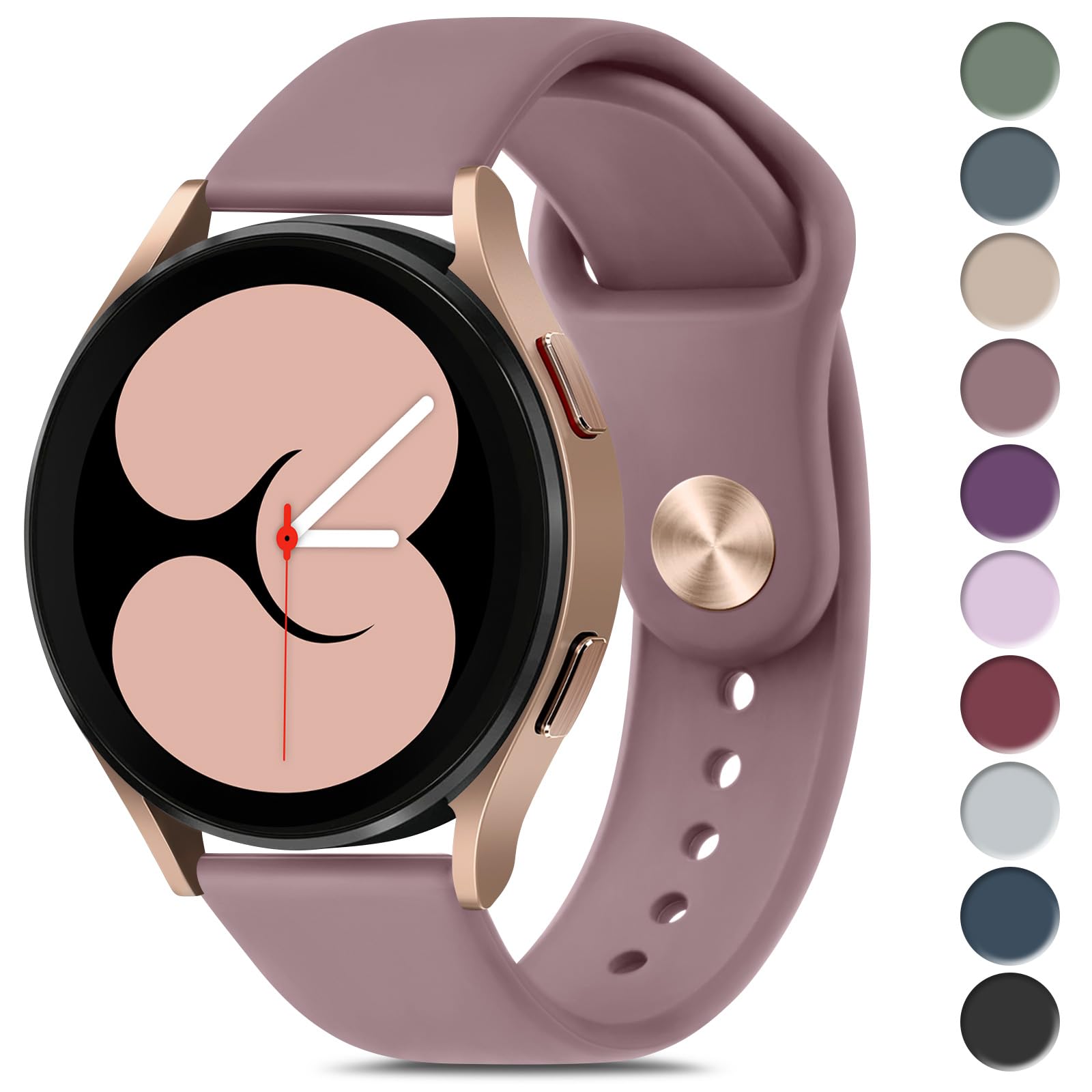 Meliya Bands for Samsung Galaxy Watch 7/6/5/4/FE Band 40mm 44mm, Galaxy Watch 6/4 Classic Bands 43mm 47mm 42mm 46mm, 20mm Soft Silicone Sport