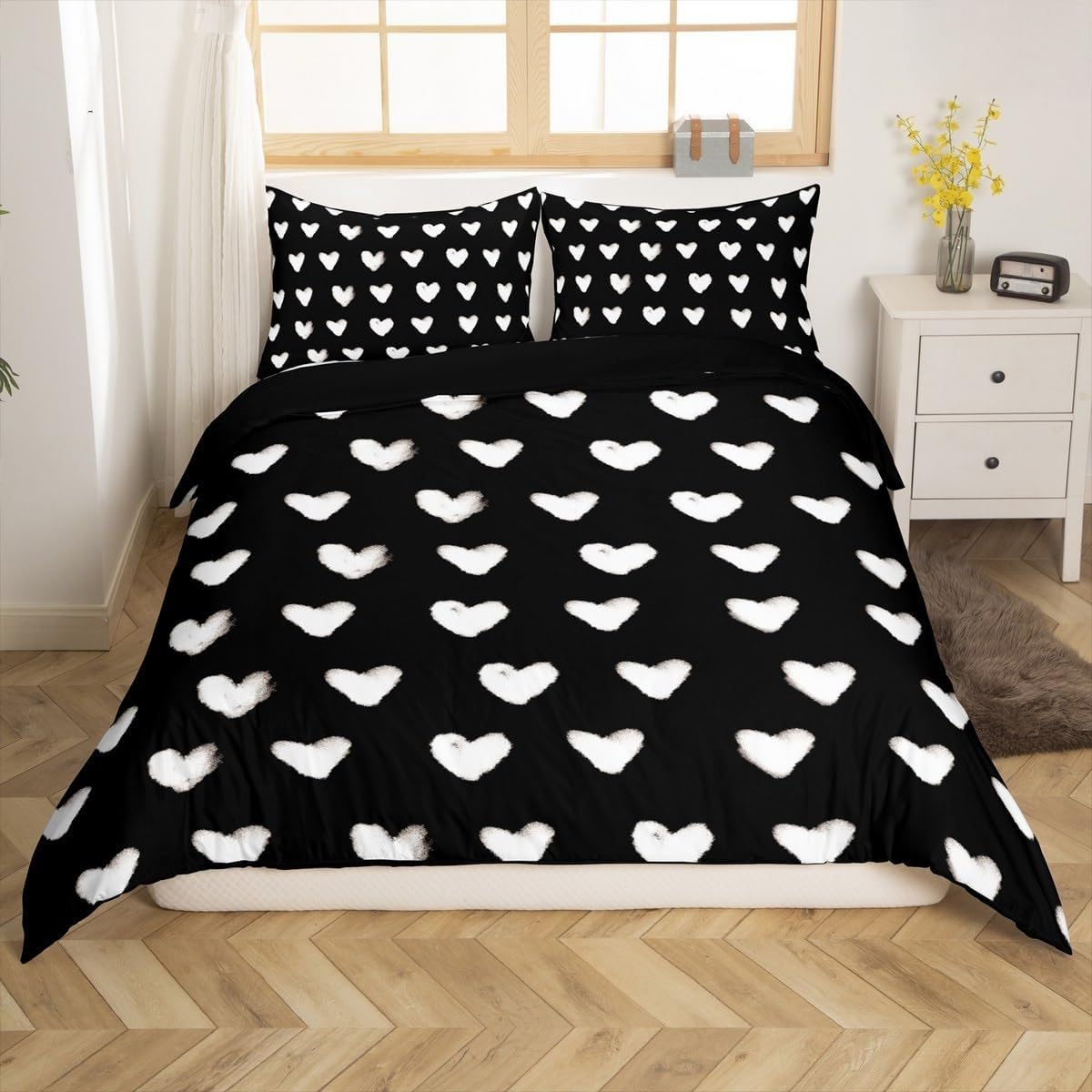 Housse de couette en microfibre douce qui ne rétrécit pas : ensemble de literie 260x240