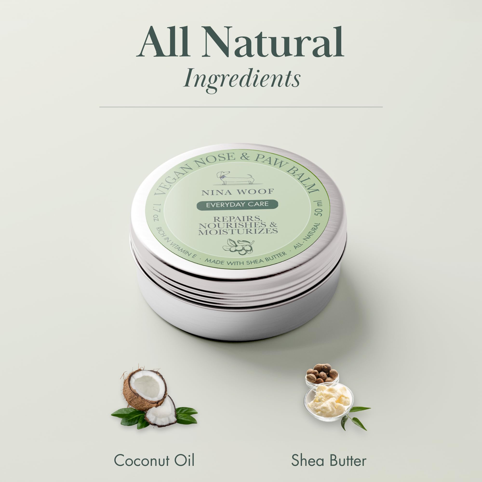 Nina Woof Vegan Paw Balm Dogs & Nose Balm, All-Natural - Image 4
