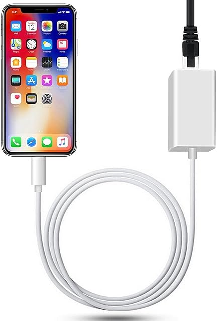 Luckind Lightening to RJ45 Ethernet Adapter Wired LAN Network Converter Compact with iOS Devices