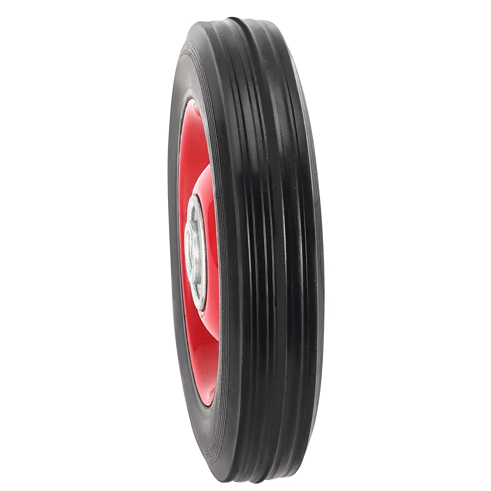 4 PCS 8x1.75In Solid Rubber Wheel with Ball Bearing,1/2In Bore Axle — Amazon image 5
