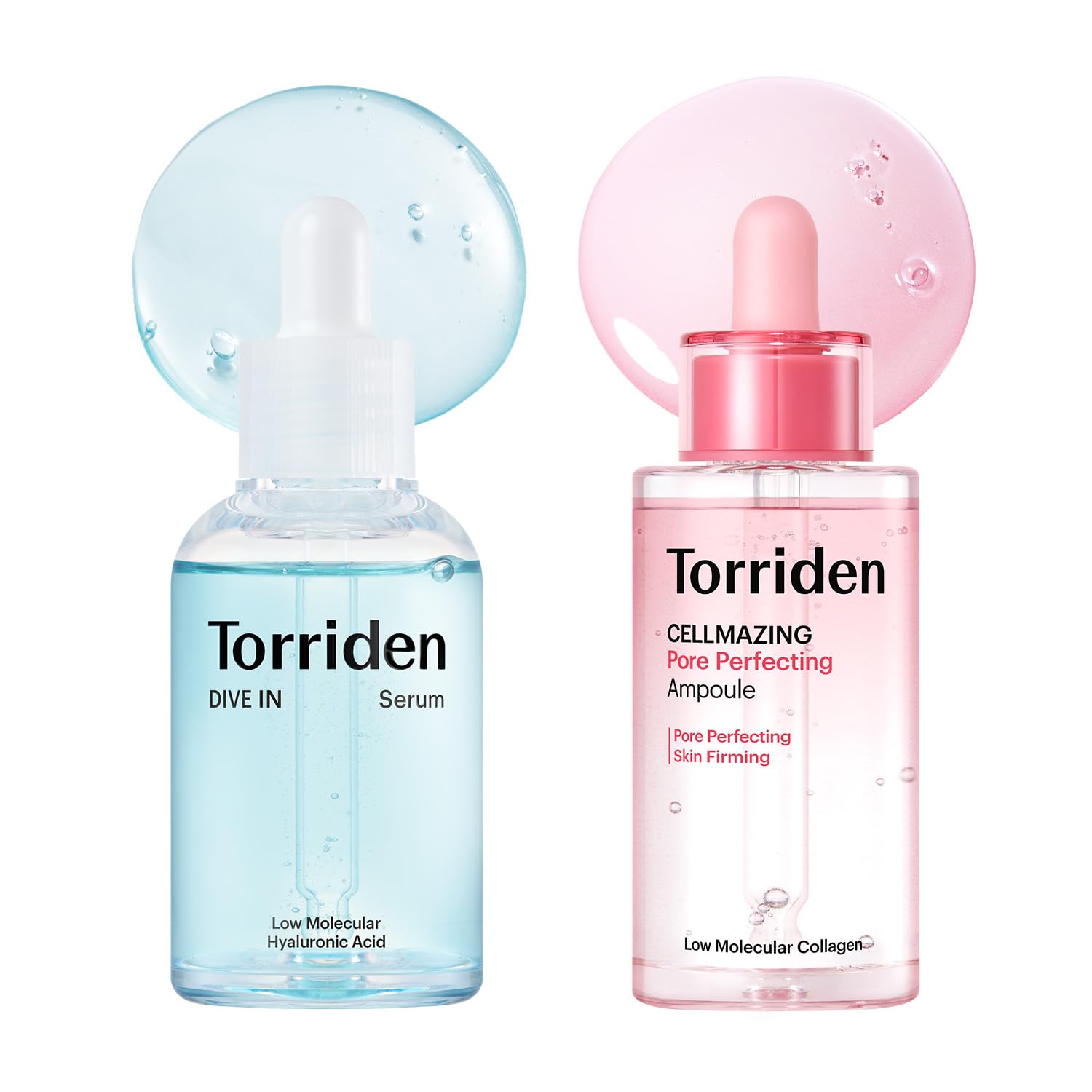 Torriden DIVE IN Hyaluronsäure Serum 50ml + CELLMAZING Poren-Perfektionierendes Ampulle 30ml