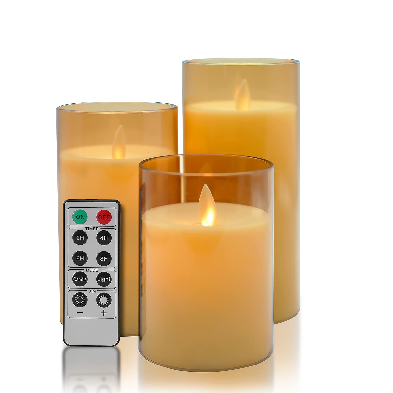Buy Aignis Flameless Candles Flickering with Remote, Battery Operated