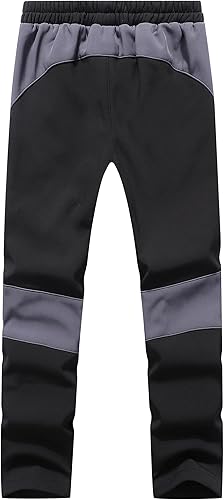 Miniatura 2 de Lelaki Pantalones de esquí de nieve impermeables para niños, pantalones de senderismo para exteriores, pantalones cálidos con forro polar