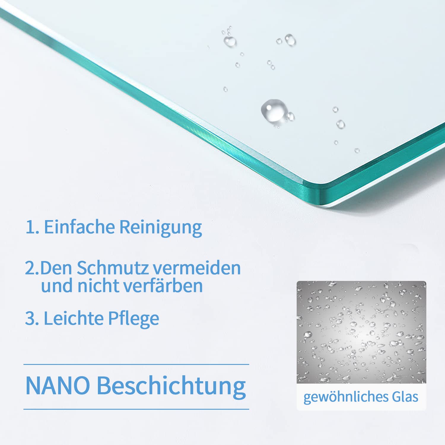 Duschabtrennung Walk in 120x185cm Duschabtrennung Walk-IN Duschwand Pendeltür Duschabtrennung mit Festteil und Eckregalen Drehtür Schwingtür Duschkabine 6mm NANO Sicherheitsglas Glas