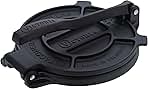 Victoria 8 Inches Cast Iron Tortilla Press, Roti Maker and Tortilladora, Pataconera Seasoned with Flaxseed Oil, Made in Colombia