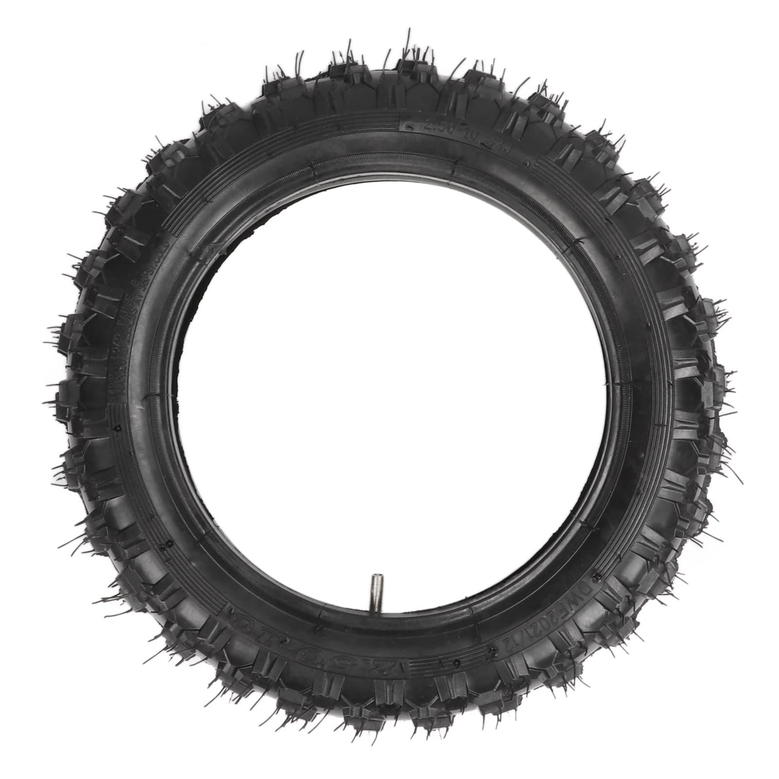 SIXRUN Zestaw Dętek z Zaworem TR13 do Mini Pitbike’a Typu Dirt | Naturalna Guma Butylowa, 4-warstwowa, Przeciwwybuchowa, głębokość Bieżnika 8 Mm, Pasuje do Pitbike’ów o Pojemności 50