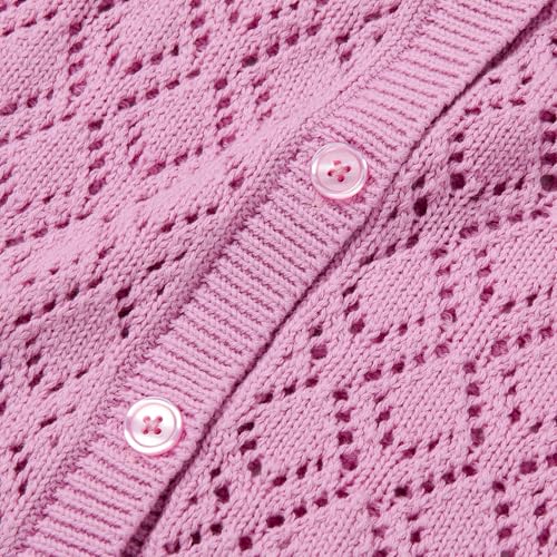 Lands' End Girls Button Front Cable Cardigan2