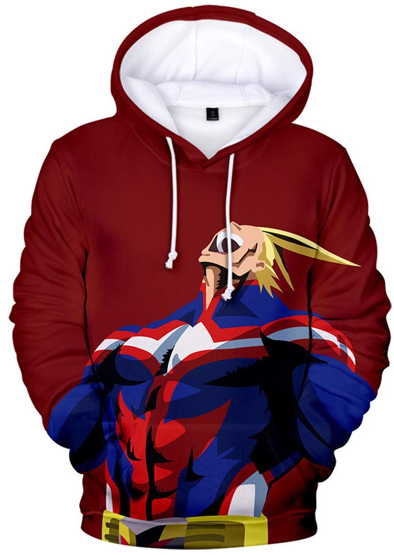 Silver Basic Mens Fashion 3d Hoodie My Hero Academia Hoodie