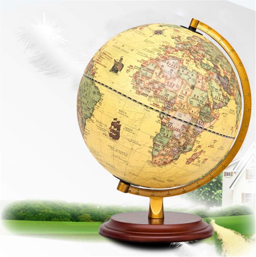 Mappamondo, mappamondo da 10'' con Perfetta Rotazione per Bambini, Studenti di Geografia, Insegnanti, Girevole Facile