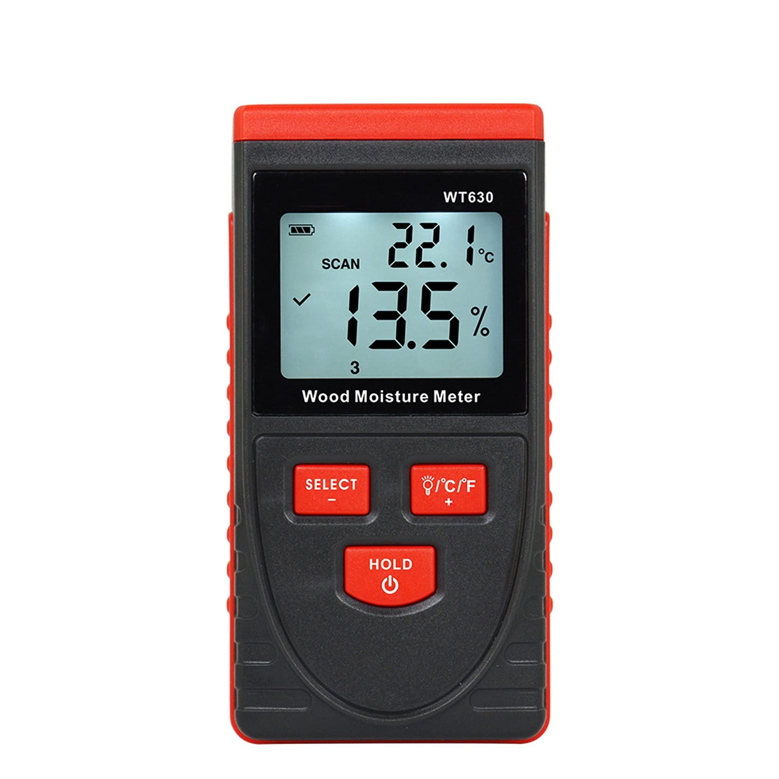 Mmhhhg One Color Moisture Meter, Wood Moisture Meter For Wood Floor Moisture Content Detection