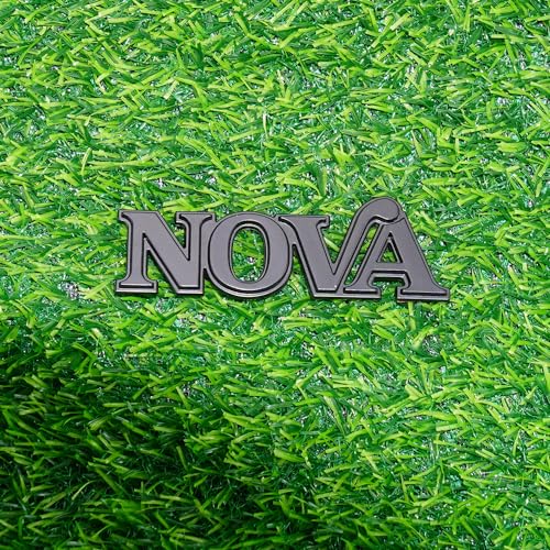 Image of 1Pc 1975-1979 Nova Front Fender Emblem 3D Badge Nameplate with mounting Studs 358756 Replacement for Nova (Matte Black)