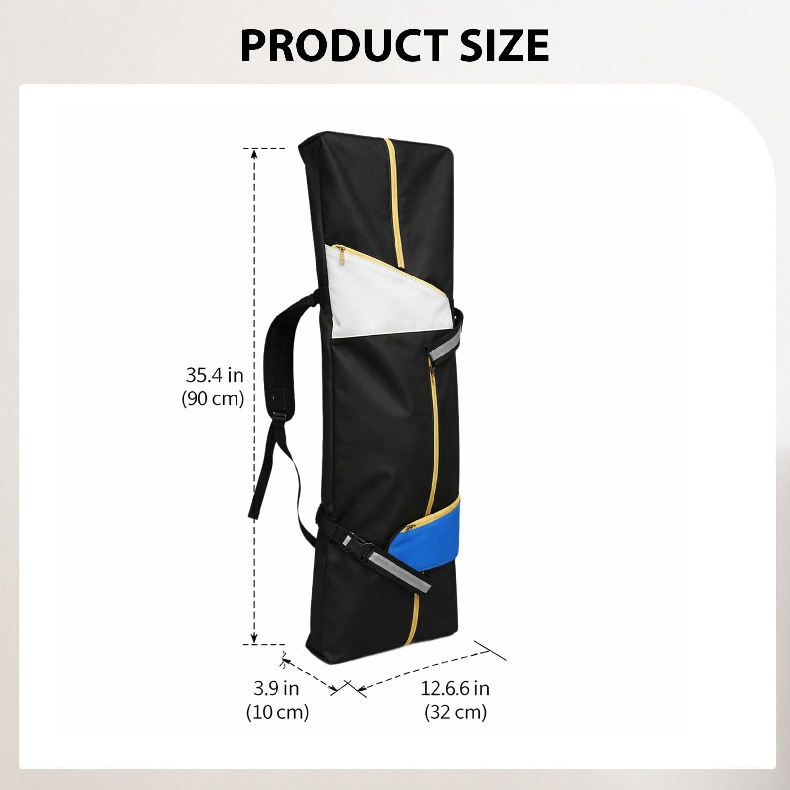 predolo à Dos de Skateboard, de Transport, Pochette de, Organisateur de Rangement pour Accessoires de Protection