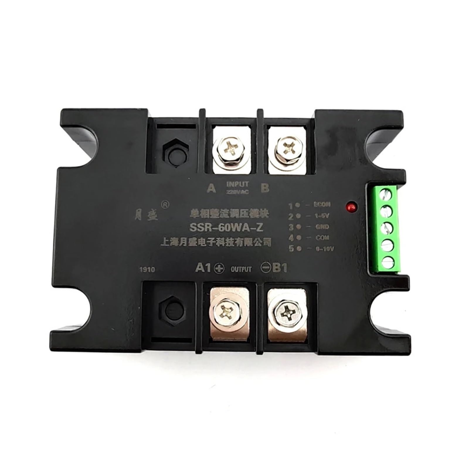 Régulateur de tension monophasé 60A avec entrée analogique multifonction