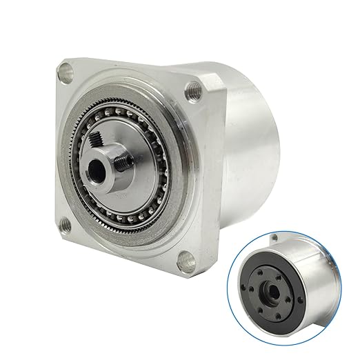 Harmonic Gear Drive Reducer Small Strain Wave Gearbox Gearbox 50:1 Rotary Reduction Actuator, Fits Nema 17 Stepper Motor (Flange Output)