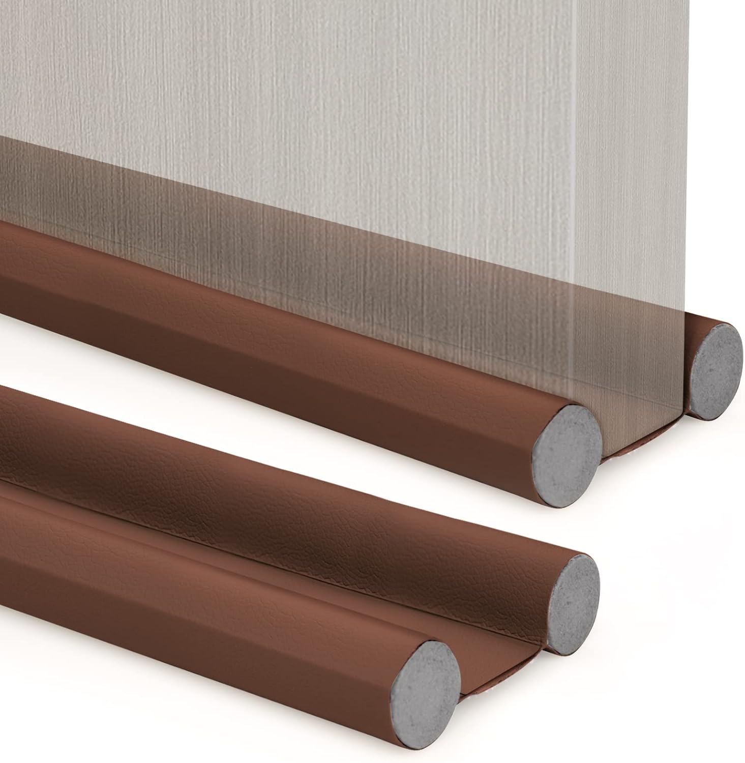 2PCS Under Door Draft Stopper,Twin Door Draft Blocker Weather Stripping