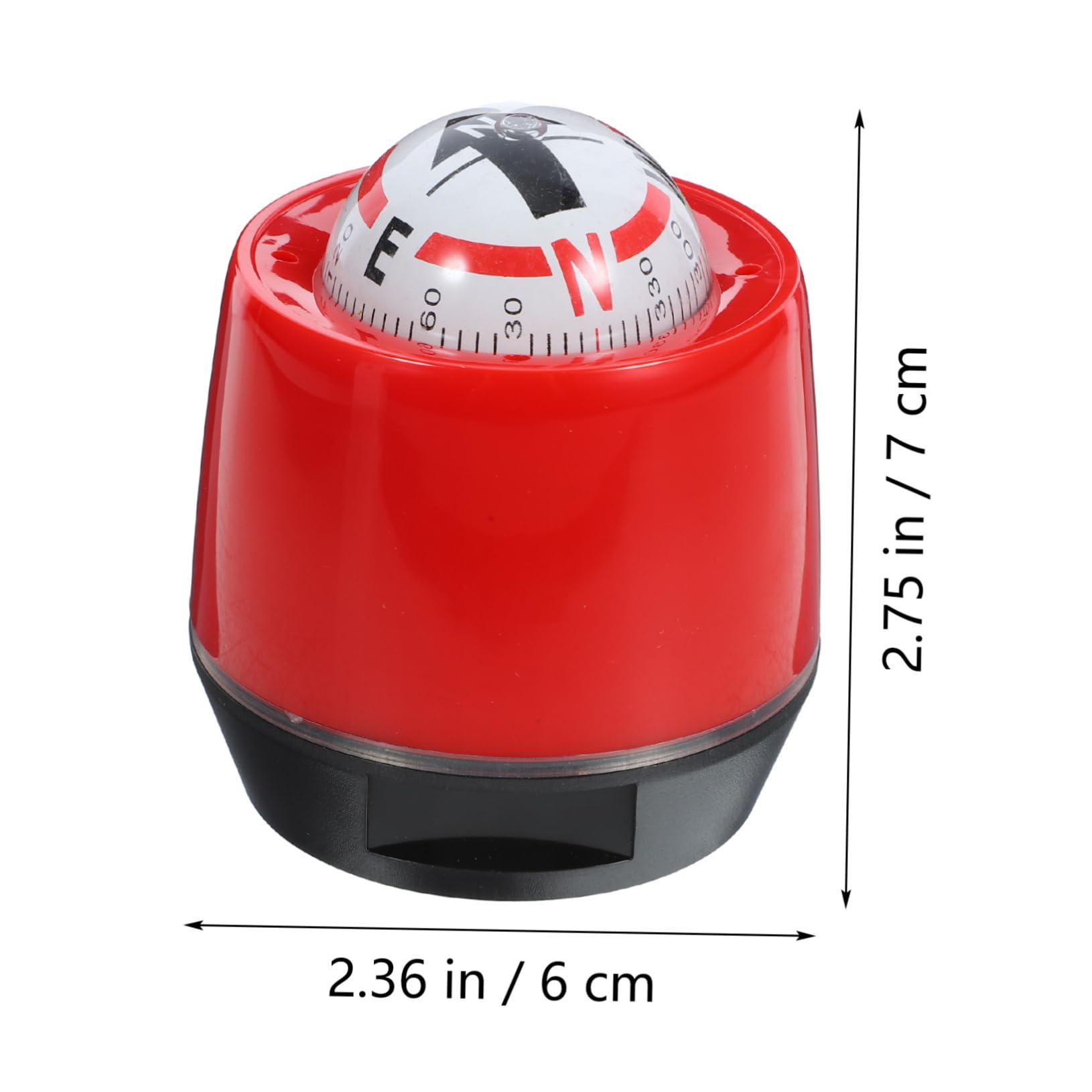 PRETYZOOM Car Dashboard Compass Self Adhesive Navigation Compass for Vehicles Compact Direction Indicating Compass for Cars Trucks and Boats for Outdoor Adventures