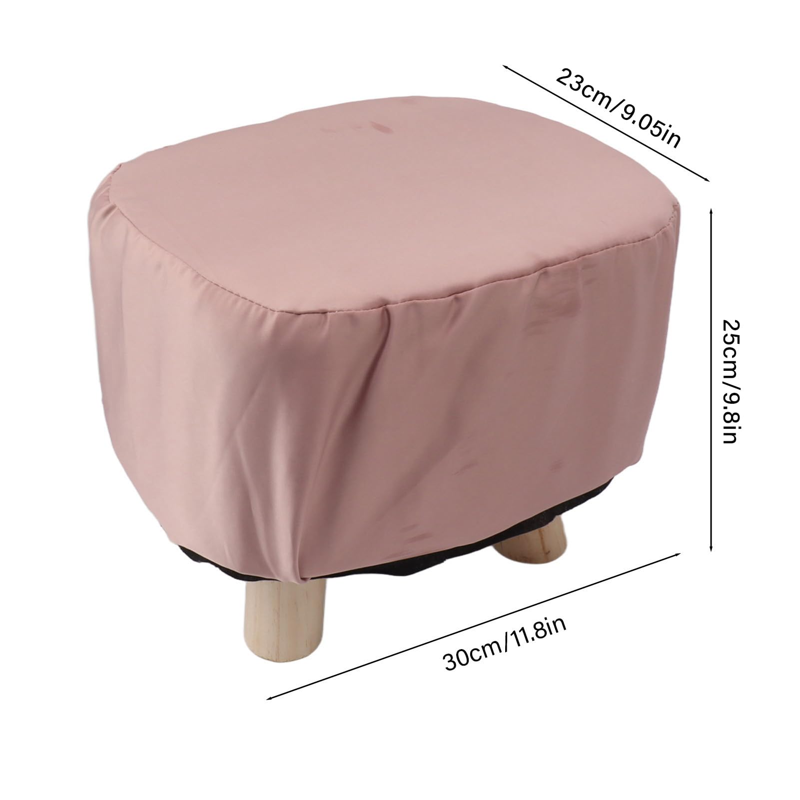 Poggiapiedi A Forma Di Animale Di Elefante Da 9,8 Pollici, Pouf Poggiapiedi Con Morbido Cuscino Imbottito E Piedini Antiscivolo, Comodo Sgabello Carino Per Bambini Asilo (Light Grey)