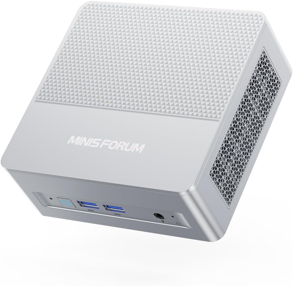 X1 Lite-255 Mini PC AMD Ryzen 7 255 (8C/16T, up to 4,9 GHz), Mini Computer AMD Radeon 780M 32 GB DDR5 RAM 512GB M.2 SSD,HDMI/DP/USB4 4K Video Output, 5 x USB, 2.5G LAN, Wi-Fi 6e/BT5.2