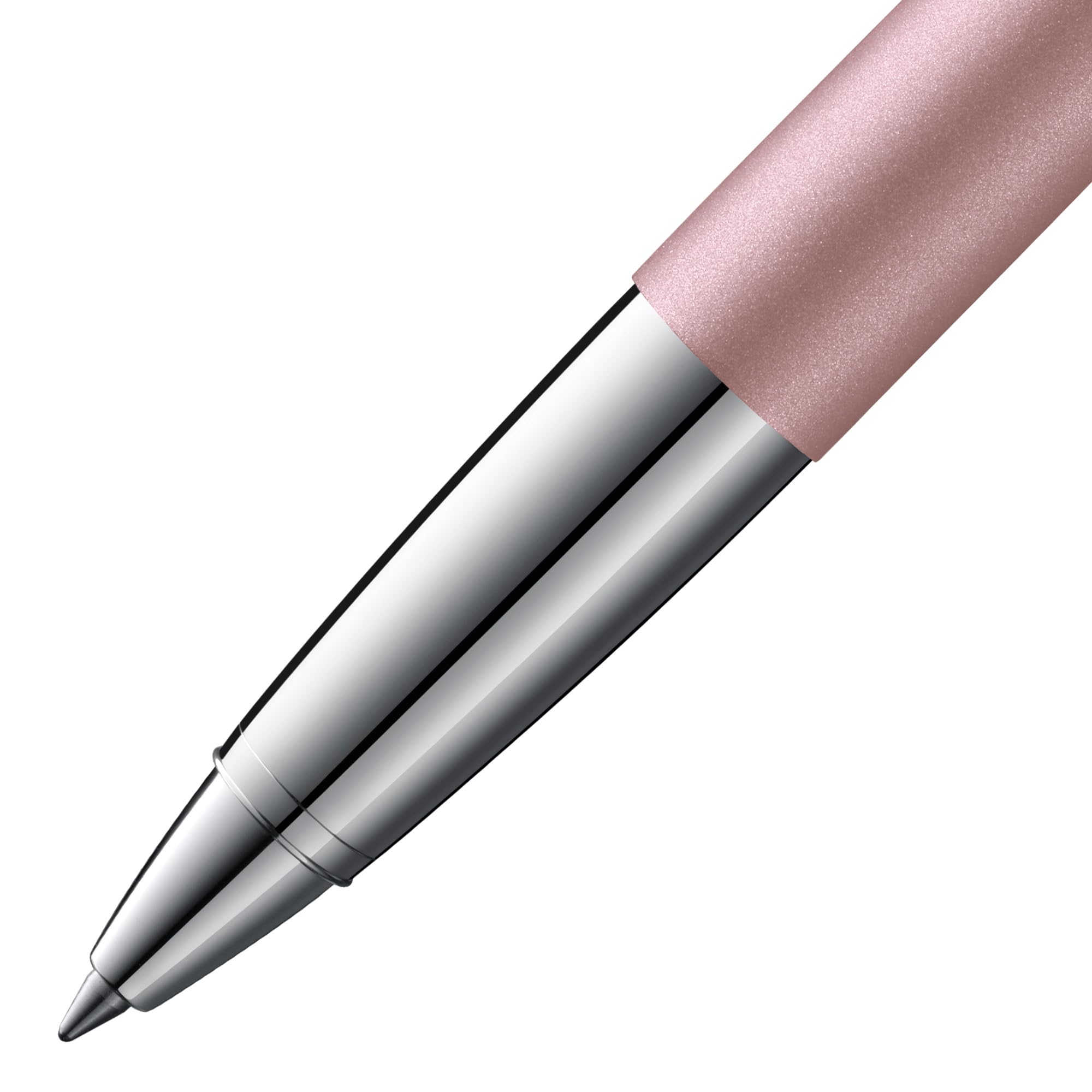 LAMY studio Premium Tintenroller 369 aus Edelstahl in mattem Lack-Finish, propellerförmige Clip-Drehmechanik, inkl. Tintenrollermine LAMY M 63 M schwarz