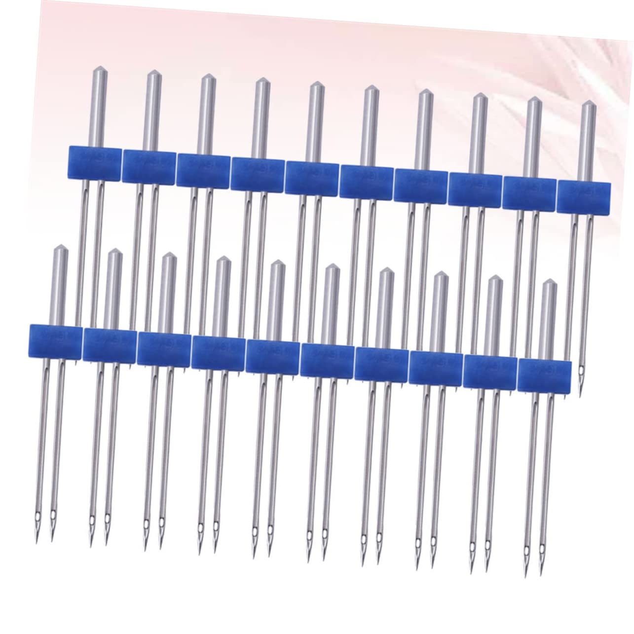 Operitacx Nähmaschinennadeln Doppelnadel 3mm 100 Stück Metall für Haushaltsnähmaschinen Gleichzeitiges Nähen Modell C01-005-00171