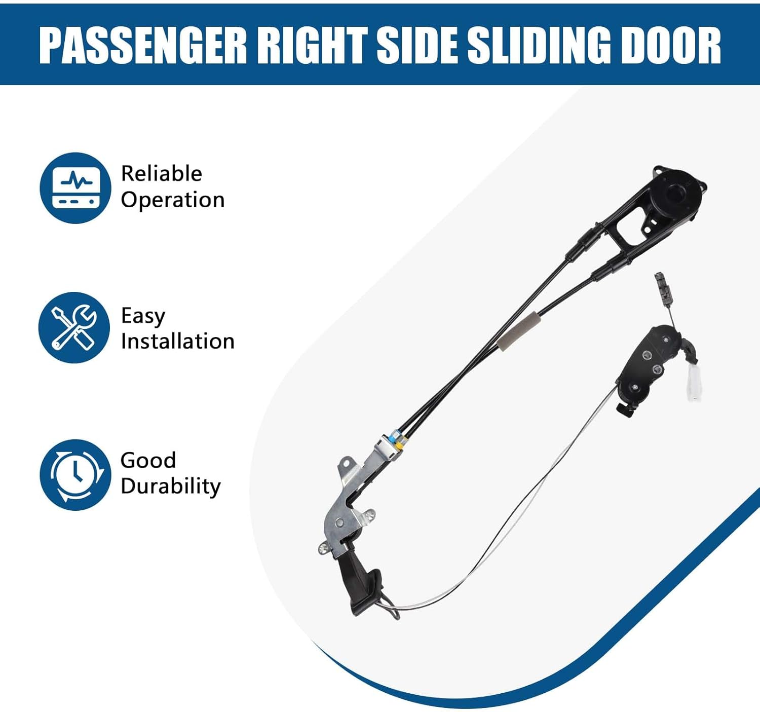 Passenger Right Side Sliding Door Compatible with Toyota Sienna (11-20) Replaces 85015-08010, 85015-08011