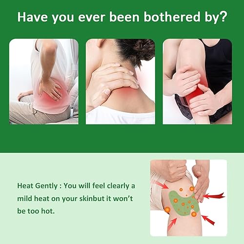 Miniatura 2 de MQ - Parches para la rodilla, 12 parches de calor de máxima resistencia, parches de alivio de rodilla, parches de hierbas de calentamiento de larga