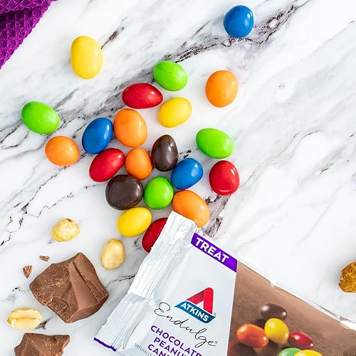 Miniatura 5 de Atkins Endulge Treat caramelos de chocolate y maní aptos para dieta cetogénica 5 unidades paquete de 4