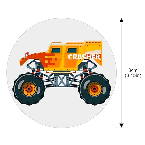 Miniatura 2 de Zonon 10 calcomanías de entrenamiento para ir al baño, camión, para niños, para inodoro, cambio de color, divertidos objetivos para orinar para