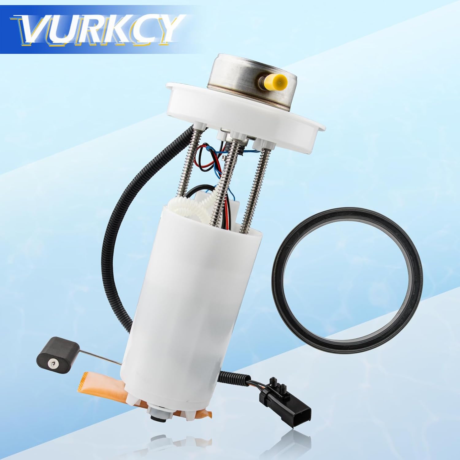 Vurkcy Electric Fuel Pump Module Assembly Compatible with 1997 1998 1999 2000 2001 2002 Jeep TJ & Jeep Wrangler, 2.5L 4.0L, Replace E7115MN, P75045M (Only for 19 Gallon Tank)