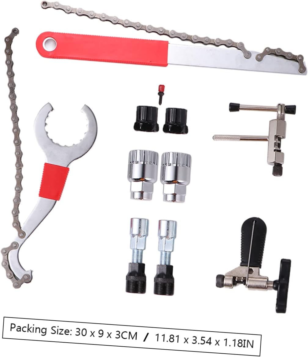 VANZACK 1 Set Bicycle Repair Tool Includes One Shaft Tool Freewheel Remover Bottom Bracket Remover and Chain Breaker Durable for Mountain Road Bikes