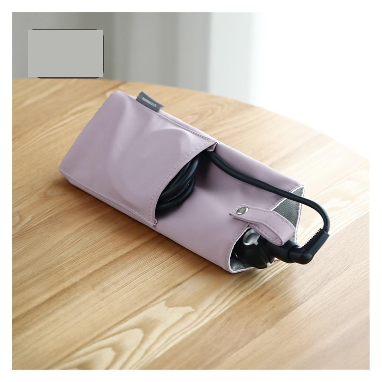 Custodia per Asciugacapelli Porta Ferro arricciacapelli Resistente al Calore da Donna, Ferro arricciacapelli, Custodia da Viaggio, Borsa Organizer(Purple)