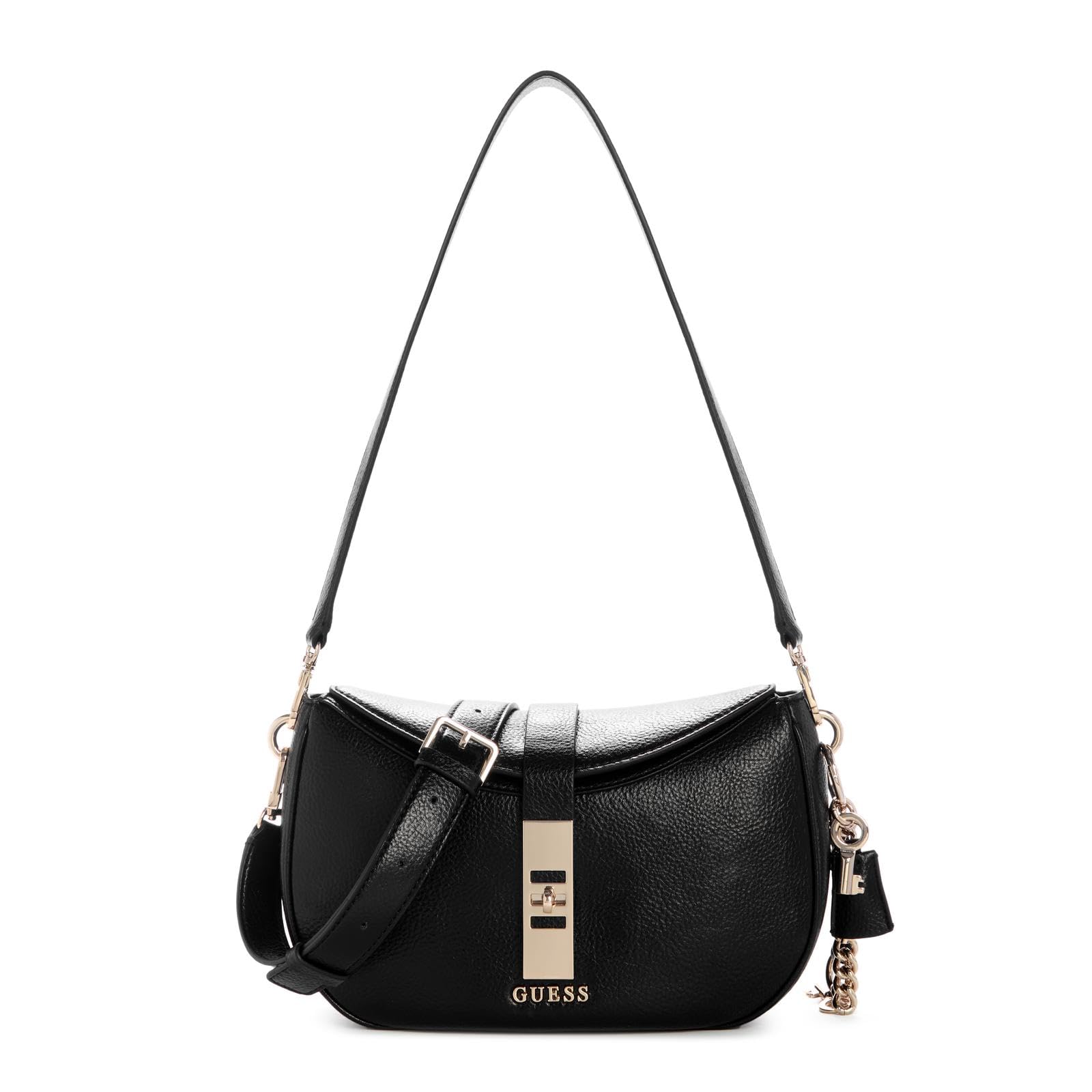 GUESS Brooke - Borsa a tracolla, taglia unica, colore: nero