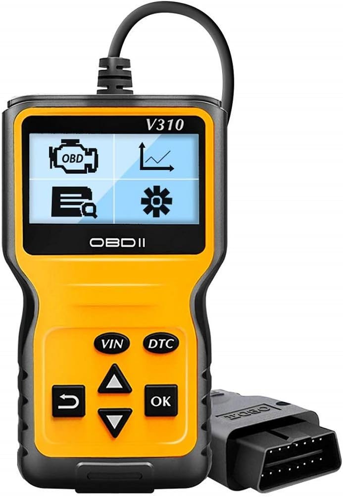 WildAuto OBD2 Scanner V310, Professional Car Vehicle Diagnostic Scan Tool, Engine Fault Code Reader Automotive Check Engine Light Error with I/M Readiness (Yellow)