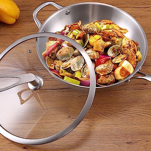 Wok de acero carbono 34 cm con tapa de vidrio miniatura 5