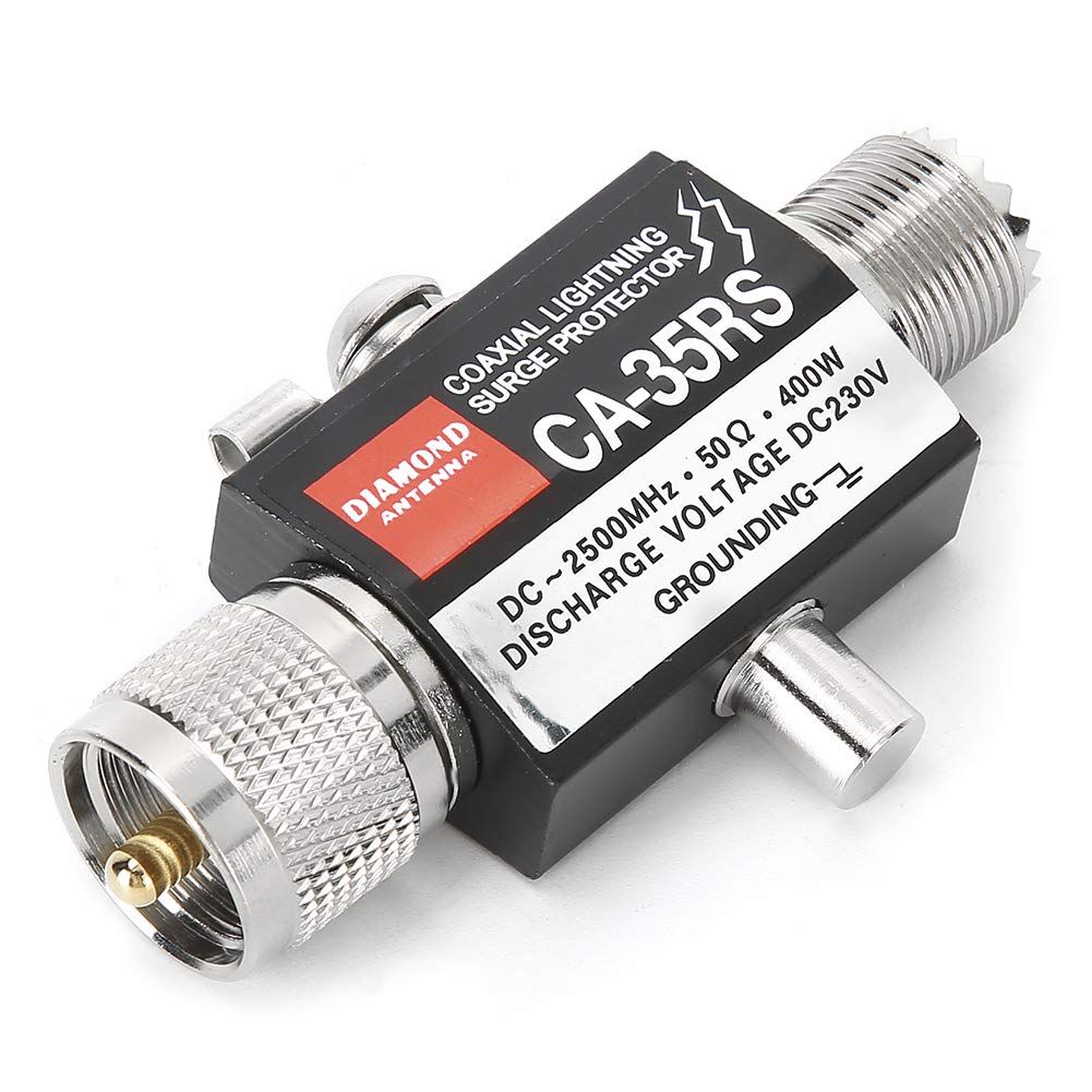 Bindpo Coaxial Arrestor, M Male to M Femal 400W Protector for Device, Male to Female UHF Connector