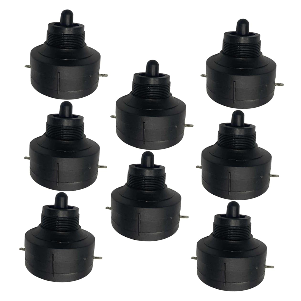 HAPINARY 8 PCS Car Tweeters for Audio System Piezoelectric Horn Speakers Compact Design Easy to Install High Pitched Sound Quality Reliable Replacement for Automotive Supplies